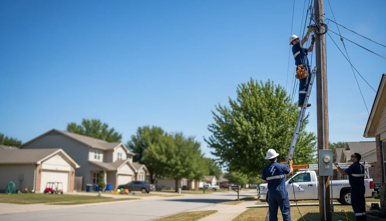 Residential electrician providing installation services in Cromwell, KY